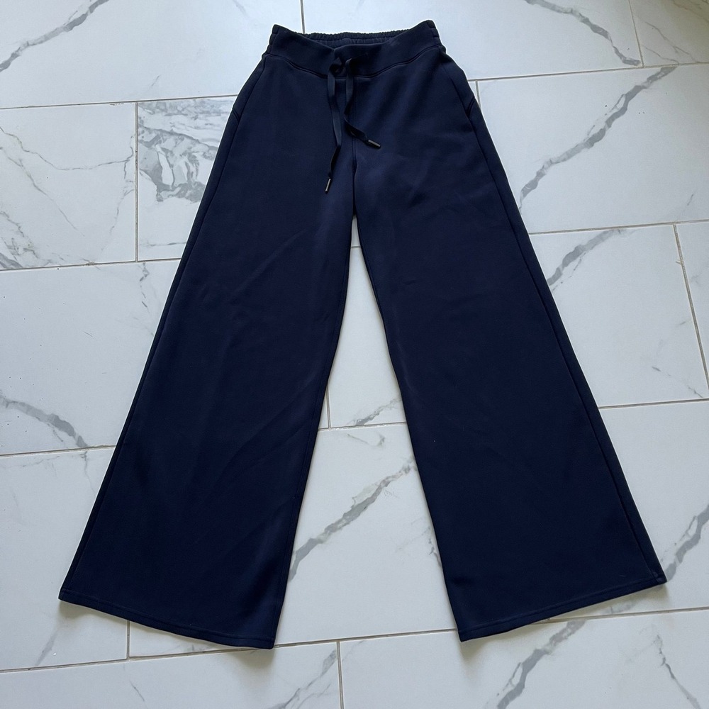 Spanx AirEssentials Wide Leg Pants size XS navy blue